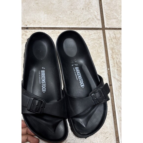 Birkenstock Madrid Essentials EVA Black Sandals Plastic Rubber 37 US 7 - Picture 2 of 5
